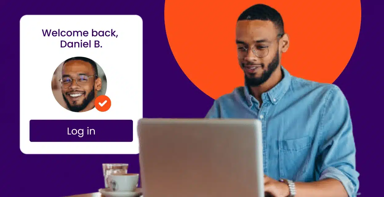 User logging in with identity